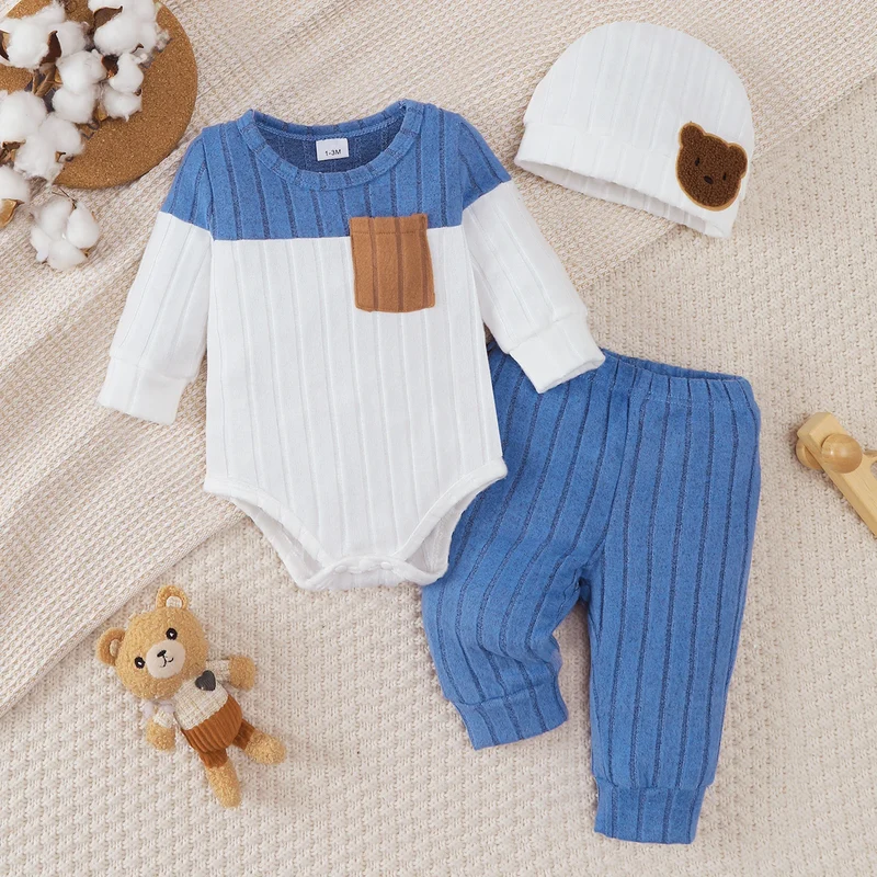 Color-Blocked Newborn Set - 0-18M Essentials