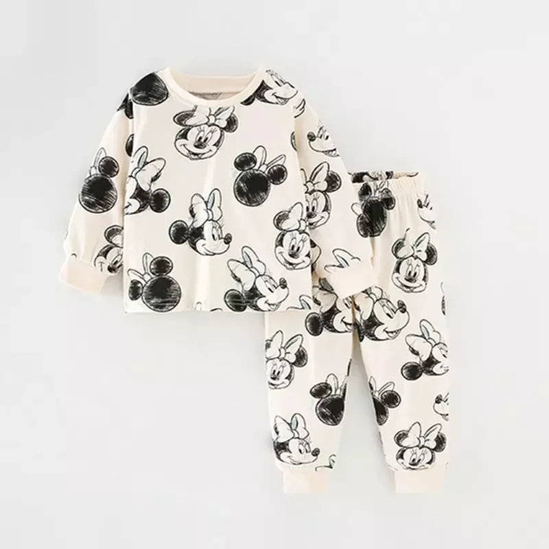 Cartoon Pajama Set 0-4Y – Cozy Autumn Home Wear