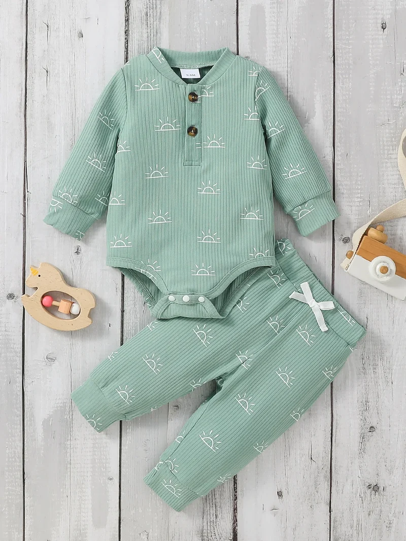 Baby Boy 2-Piece Set – Jumpsuit & Pants