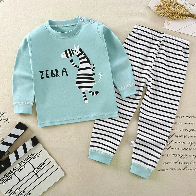 Cartoon Pajama Set – Cozy Sleepwear for Kids