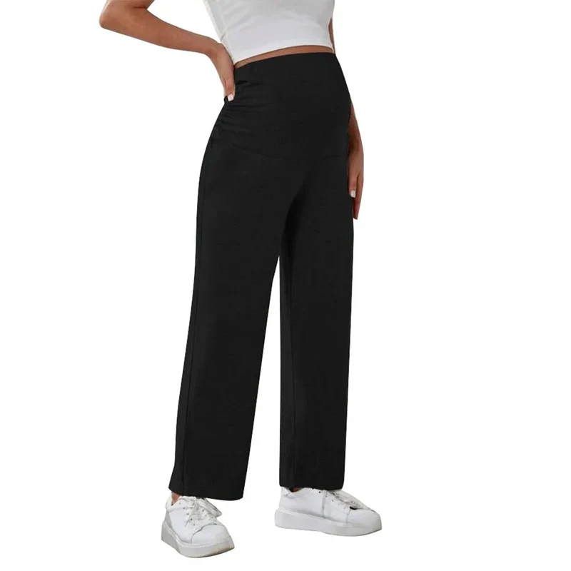 Maternity Wide Leg Pants – Over-Belly Comfort & Style