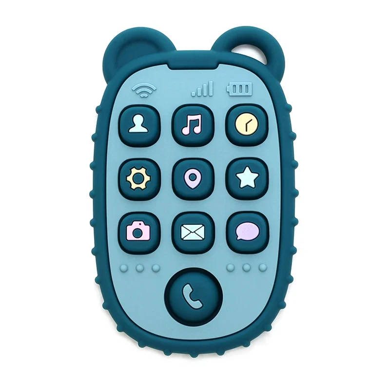 Baby Phone Shape Teether – Fun Silicone Chew & Soothe Toy