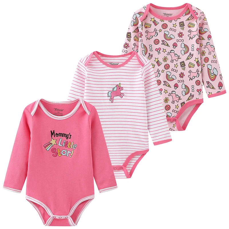 Newborn Cotton Bodysuit 3-Pack – Soft Everyday Onesies