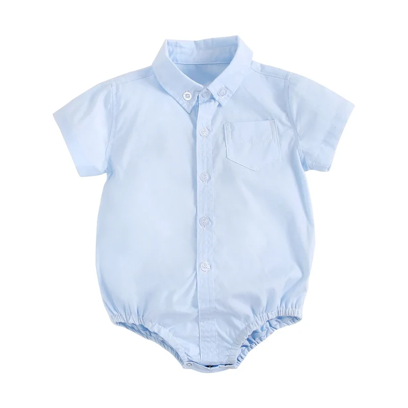 Baby Boy Plaid Bodysuit – Soft Summer Cotton Onesie