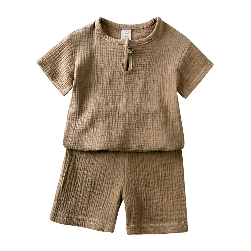 Kids Cotton Linen Set – Breathable Summer Outfit