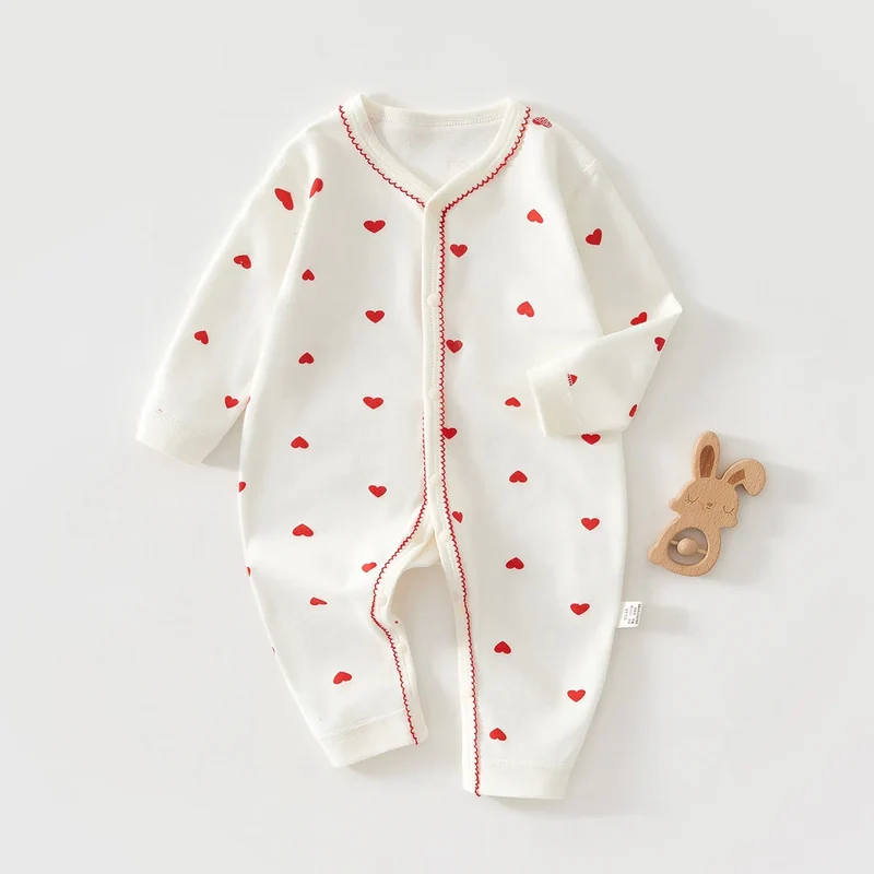Pure Cotton Hooded Jumpsuit – Boneless Comfort for Newborns
