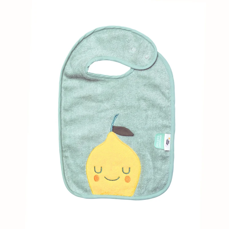 Babyhaklapp Lola Lemon i frotté