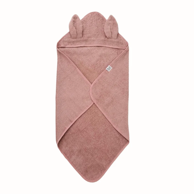 Ekologisk badcape Kanin – Pale Mauve