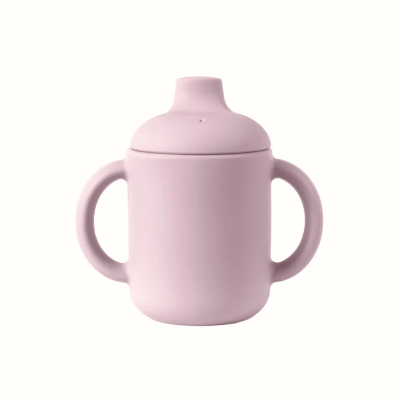 Silikonmugg Rosa Puder – från 6 mån