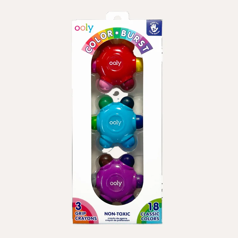 Color Burst Crayons - Set of 3