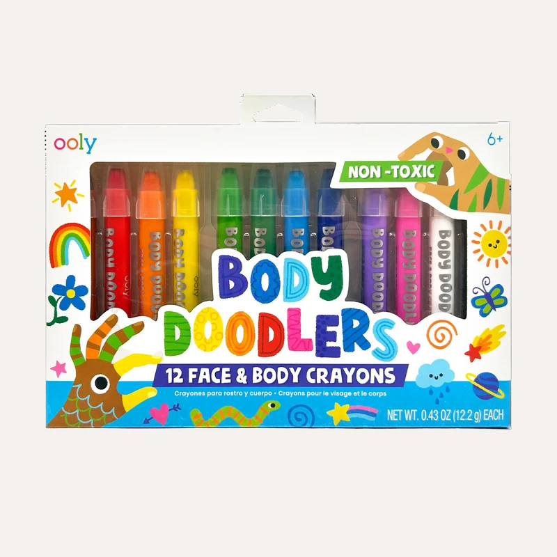 Body Doodlers - Face & Body Crayons - Set of 12