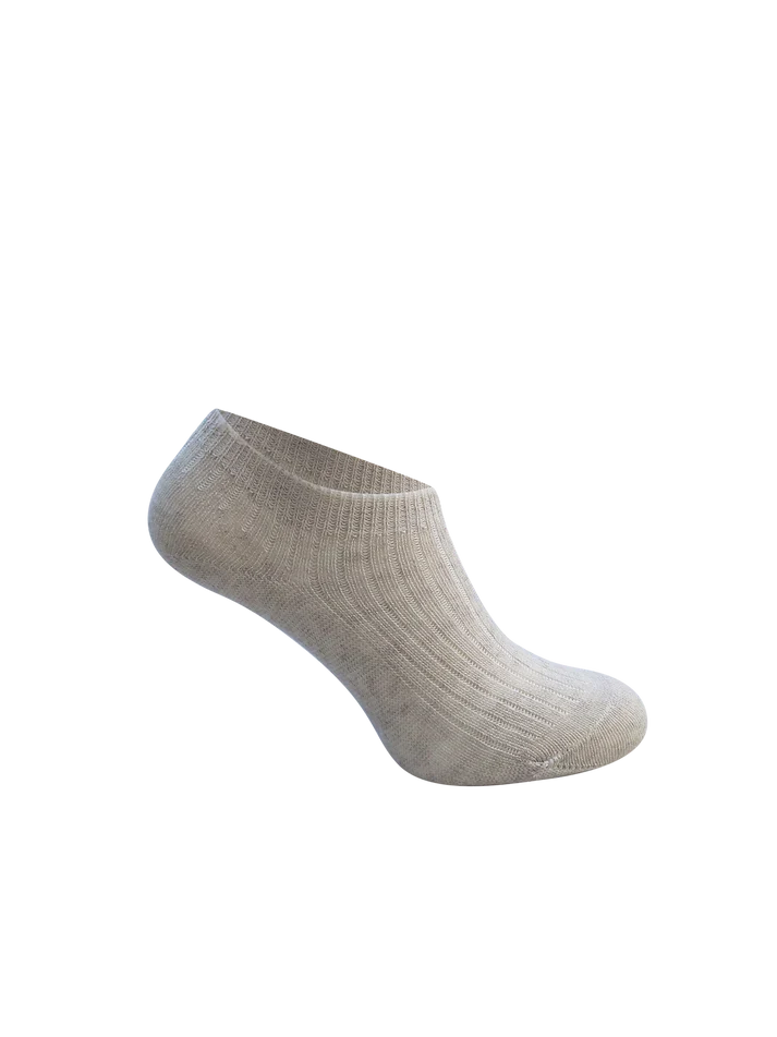 Hirsch Sports - sportsstrømpe - uld & hør - natur melange
