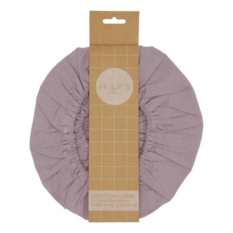 Haps Nordic - 3-pak cotton covers - lavendel
