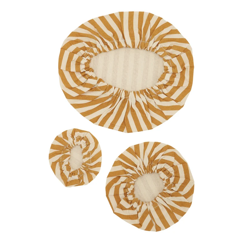 Haps Nordic - 3-pak cotton covers - mustard stripe
