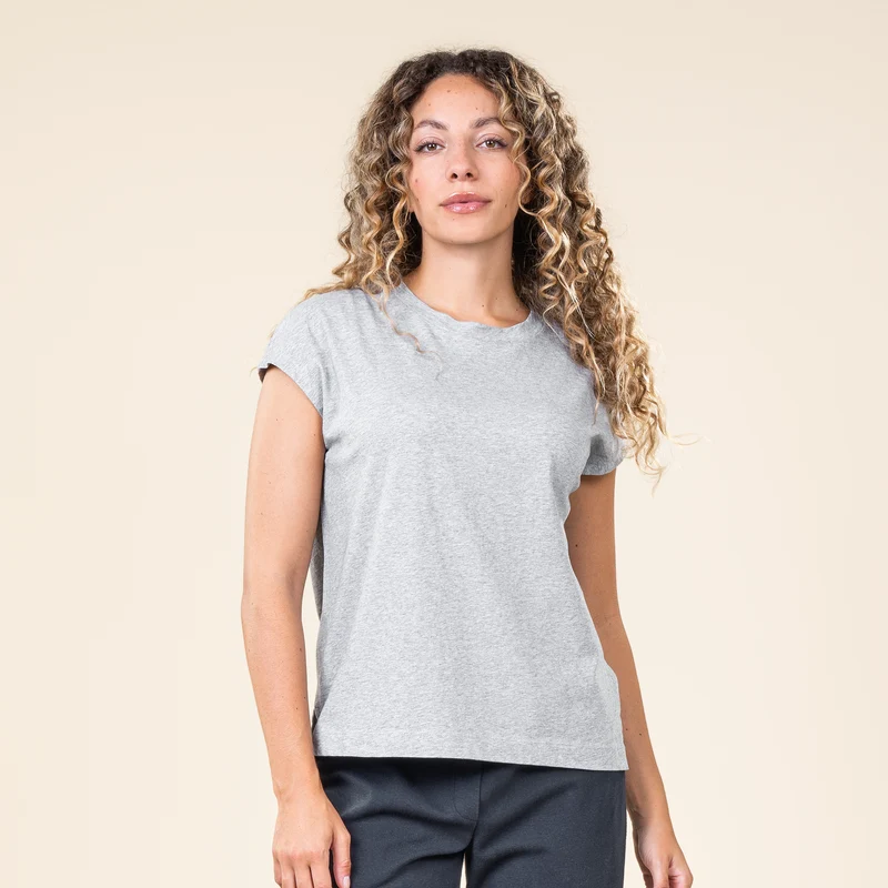 Living Crafts - dame - kortærmet t-shirt - grå