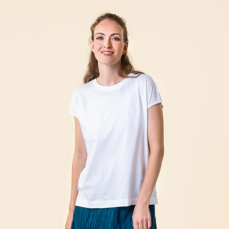 Living Crafts - dame - kortærmet t-shirt - hvid