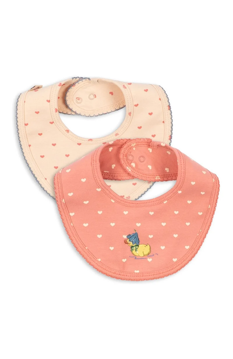 Basic 2 Pack Bibs - Coeur Lantana / Teddy Coeur