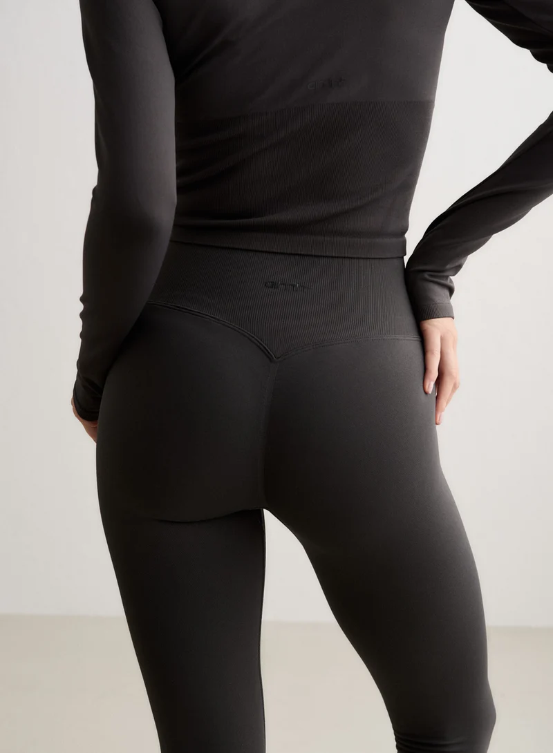 Shadow Grey Shape Seamless Tall Tights