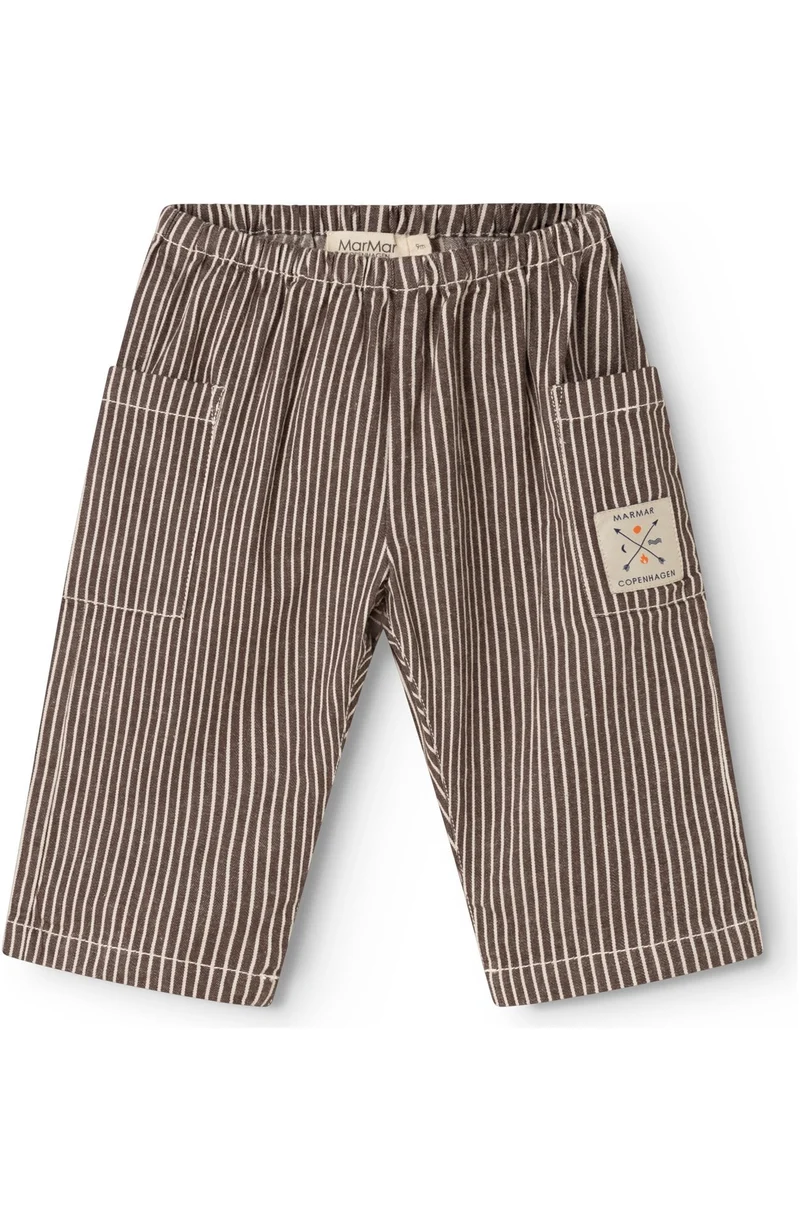 Panto Soft Denim Pants - Dark Brownie Stripe