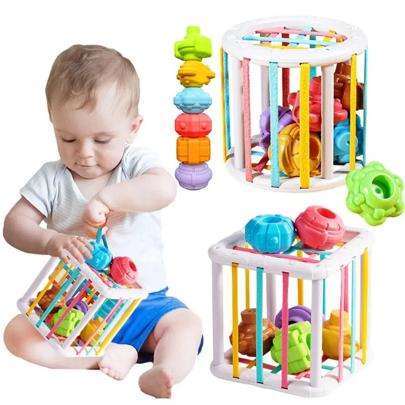 Baby Montessori Colourful Shape Blocks
