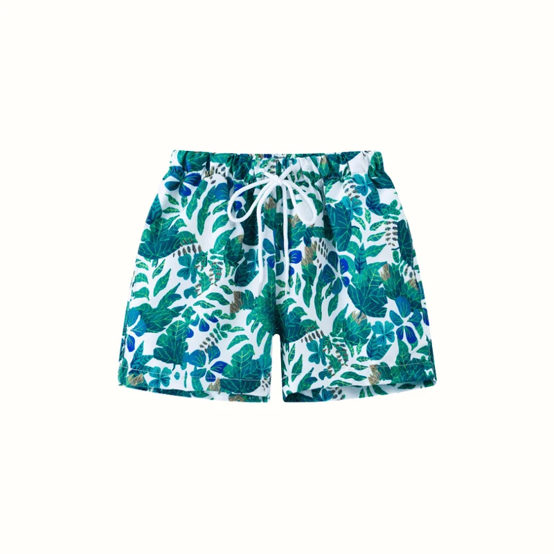 Badshorts för barn – Tropical Blue