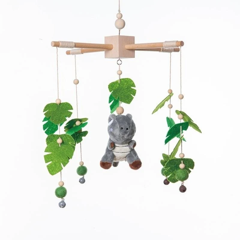 Baby Crib Mobile Cotton & Wood