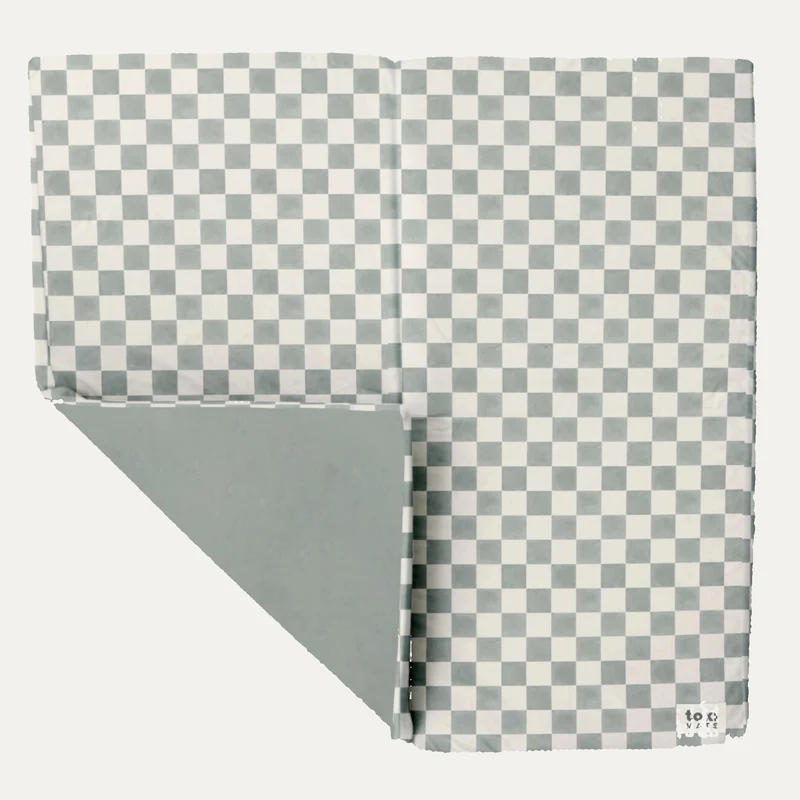 Checker Matcha Organic Cotton Mat