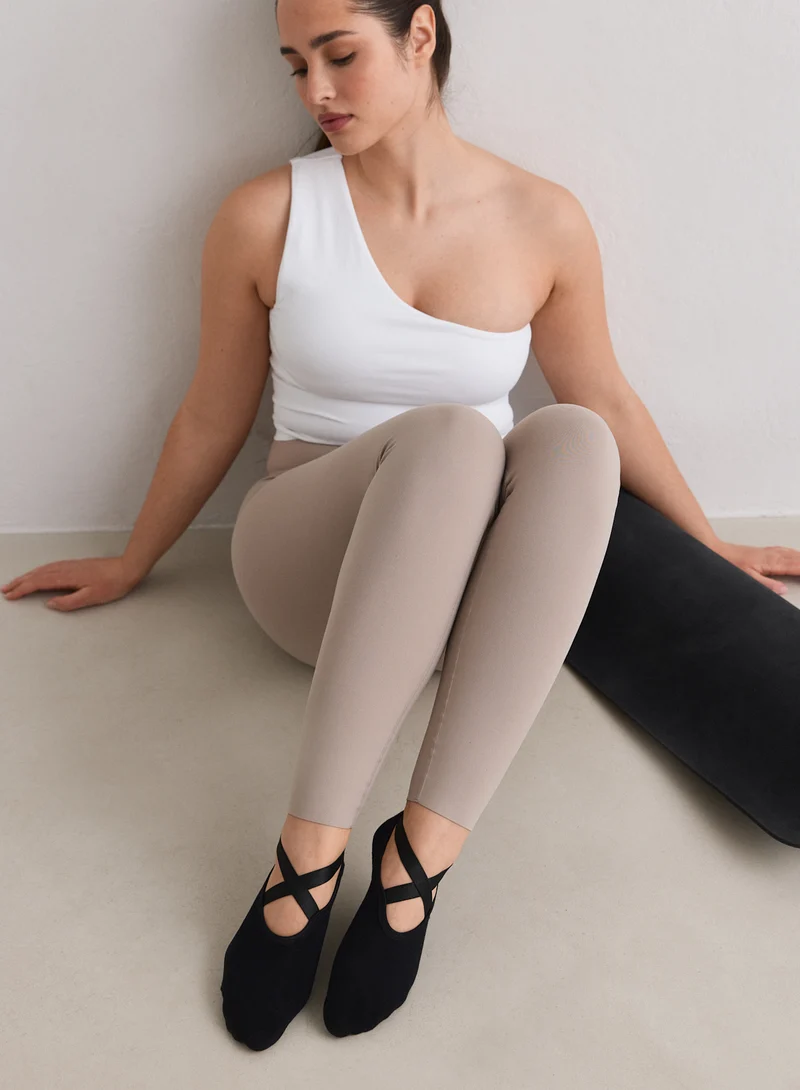 Black Pilates Socks