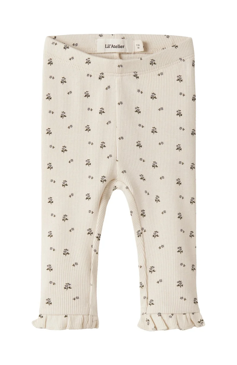 Lago Mer Leggings - Turtledove Blue Flower
