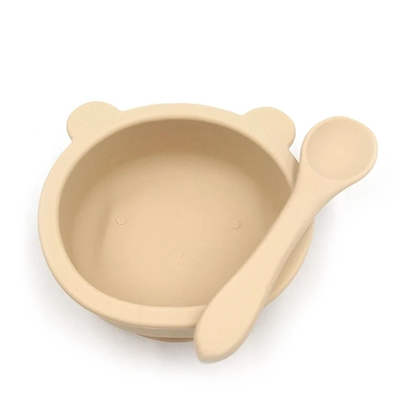 Silicone Baby Feeding Bowl With Spoon