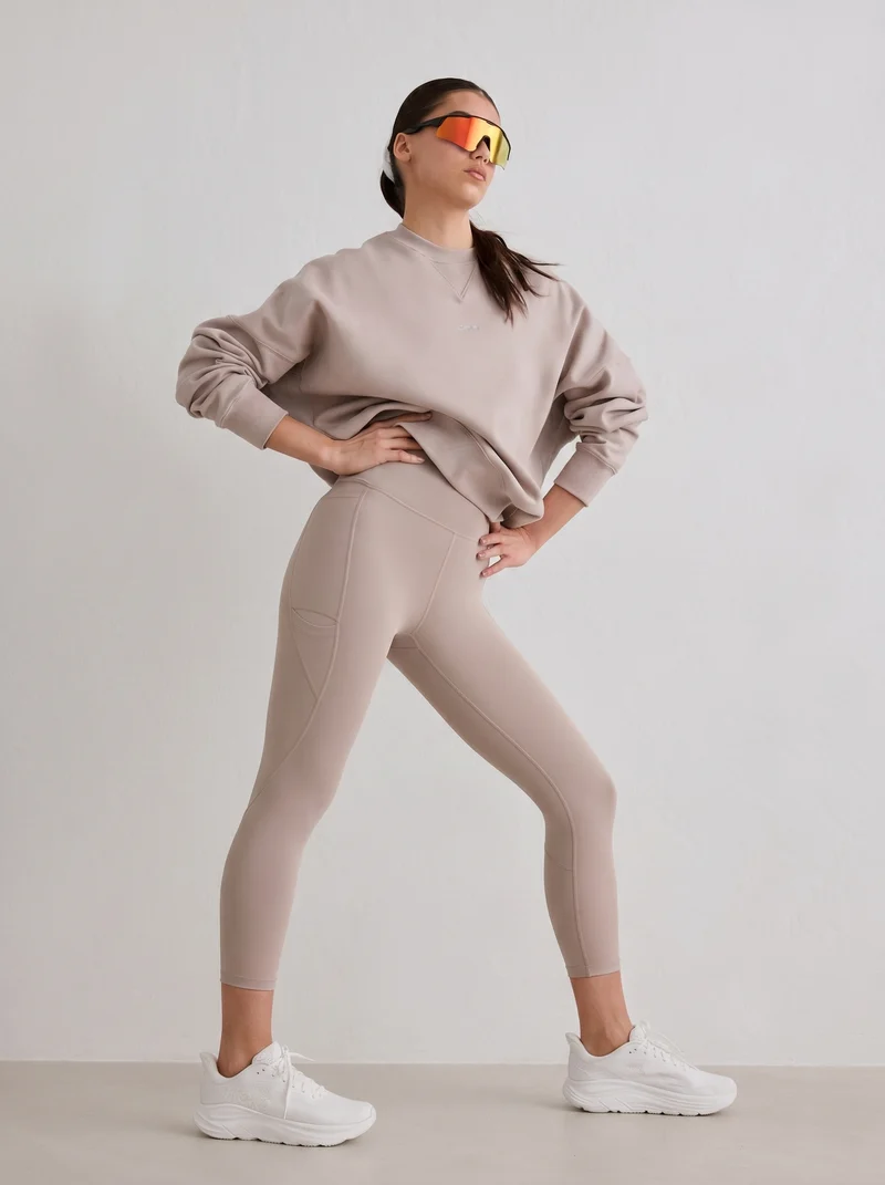 Dark Clay Running Tights 7/8