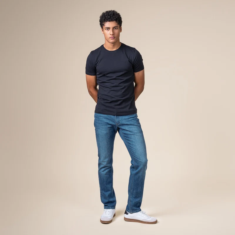 Living Crafts - herre - kortærmede t-shirt - 2 stk. - sort