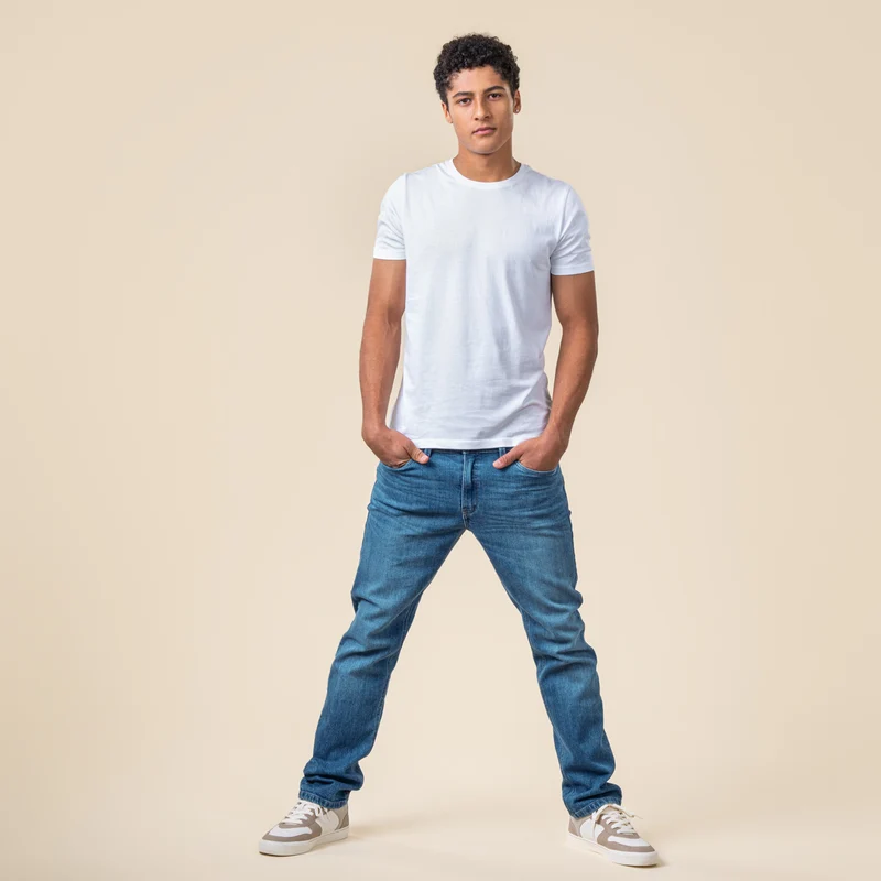 Living Crafts - herre - kortærmede t-shirt - 2 stk. - hvid