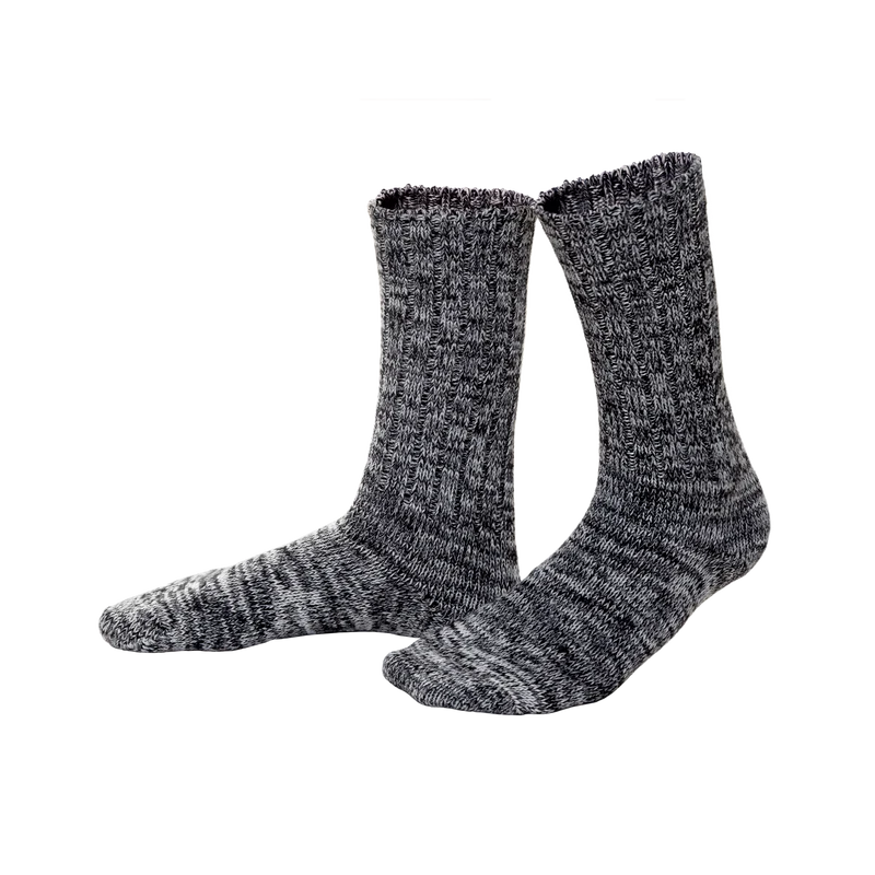Living Crafts - strømper - bomuld - sort/creme