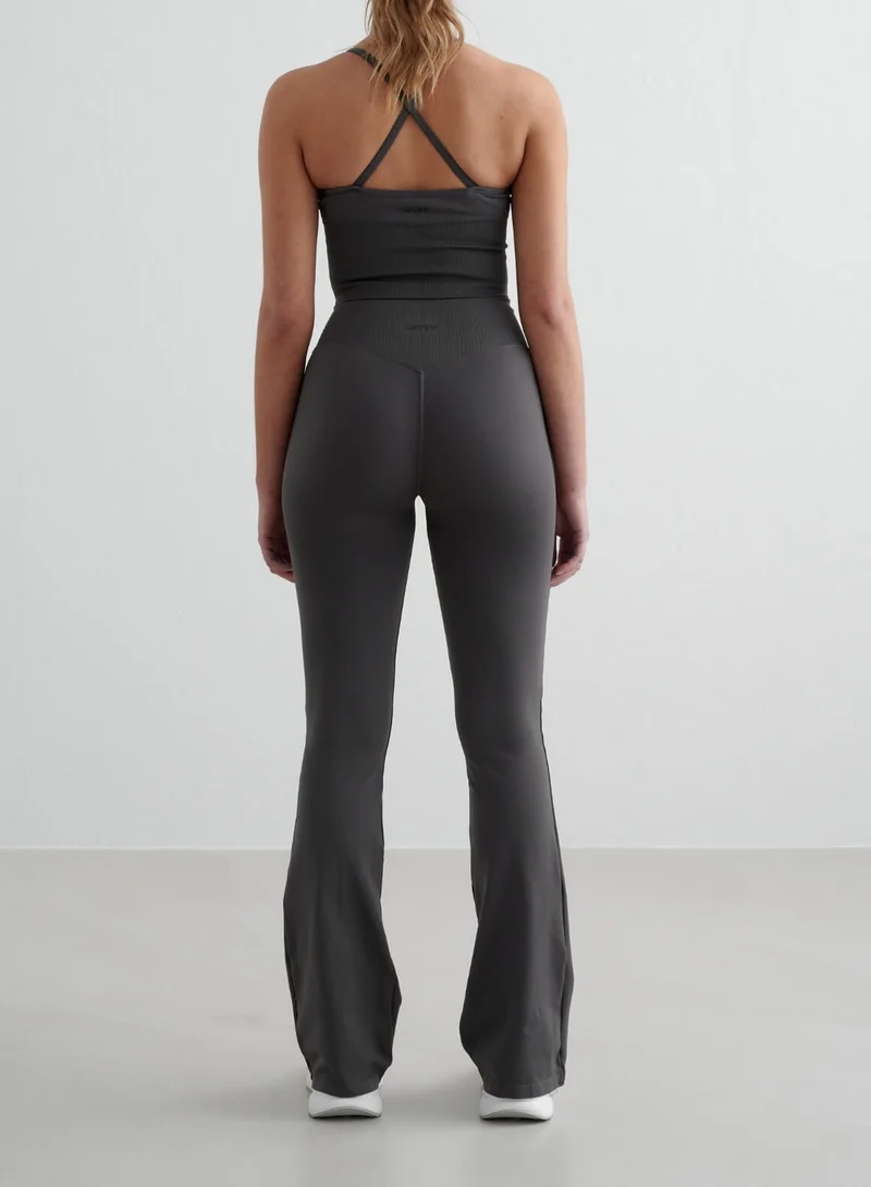Shadow Grey Shape Seamless Flare Tall Tights