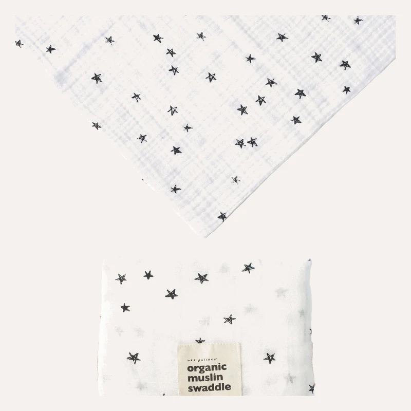 Organic Muslin Swaddle - Stars