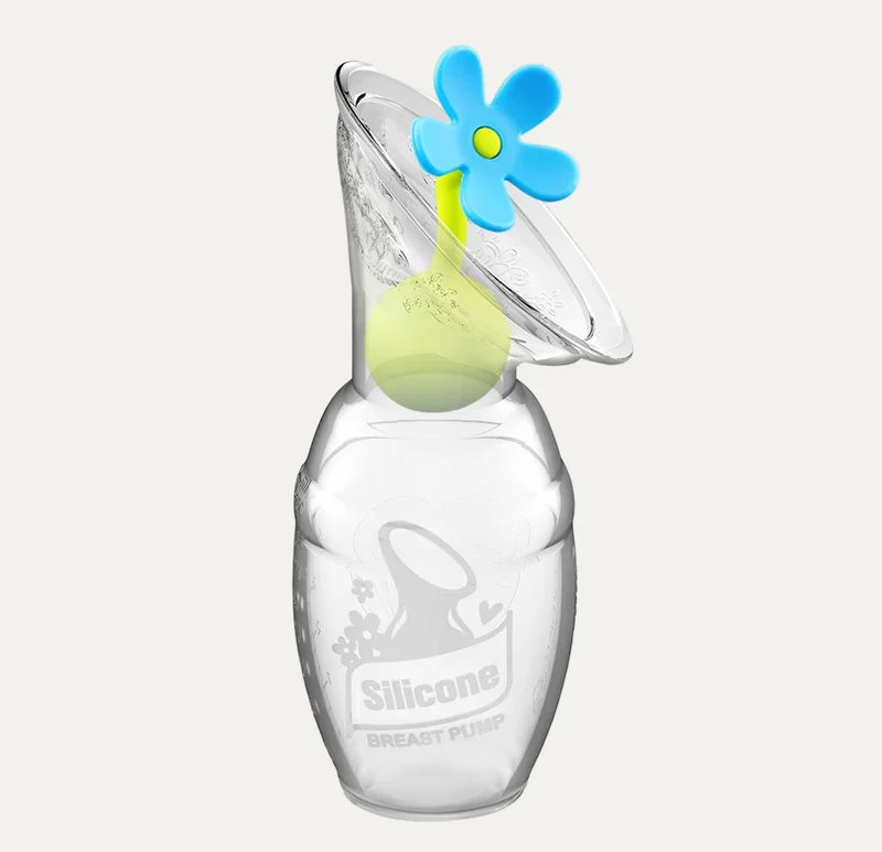 Gen 1 Silicone Breast Pump 4 oz and Silicone Flower Stopper Set
