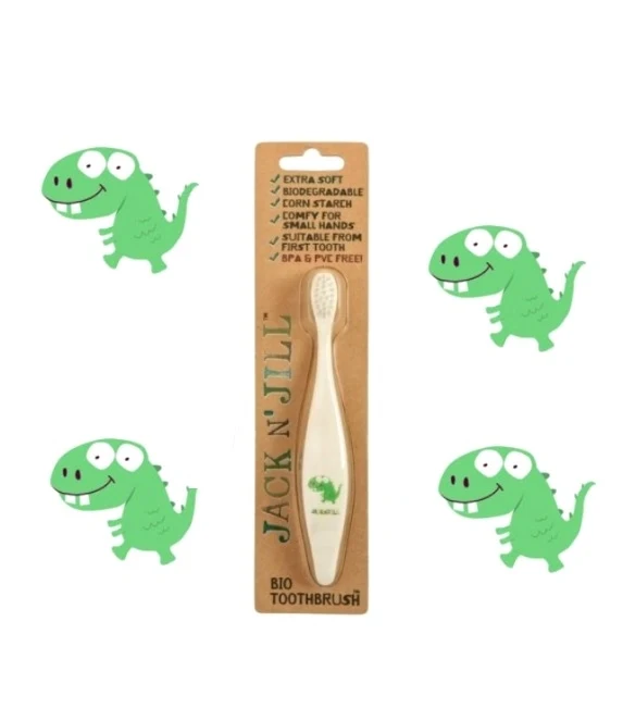 Jack N' Jill - bionedbrydelige tandbørste - dinosaurus
