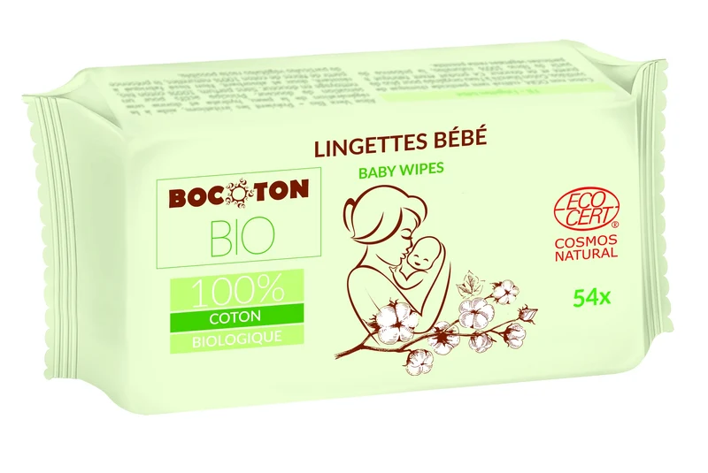Bocoton Bio - økologiske vådservietter - 54 stk.