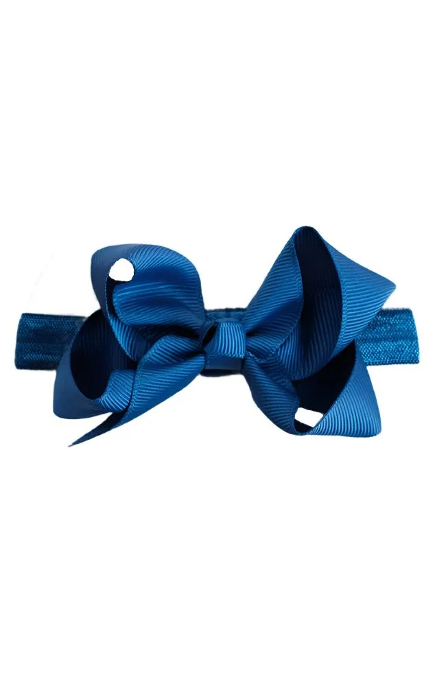 Hårband Rosett - Light Navy