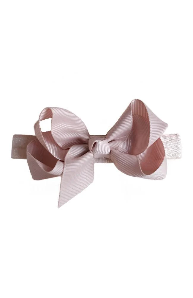 Hårband Rosett - Powder Rose