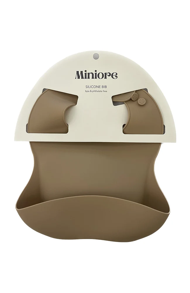 Silicone Bib - Warm Taupe