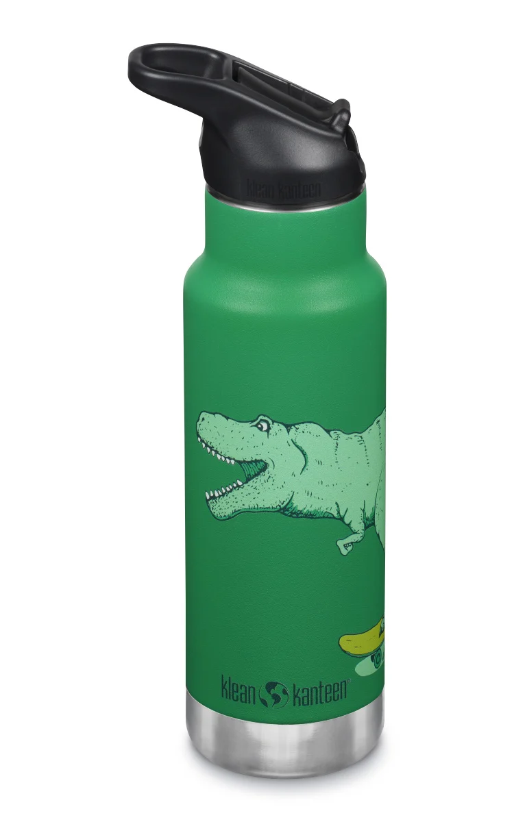 Klean Kanteen - narrow - termoflaske - 355 ml. - flip seal sport - Dino Skate