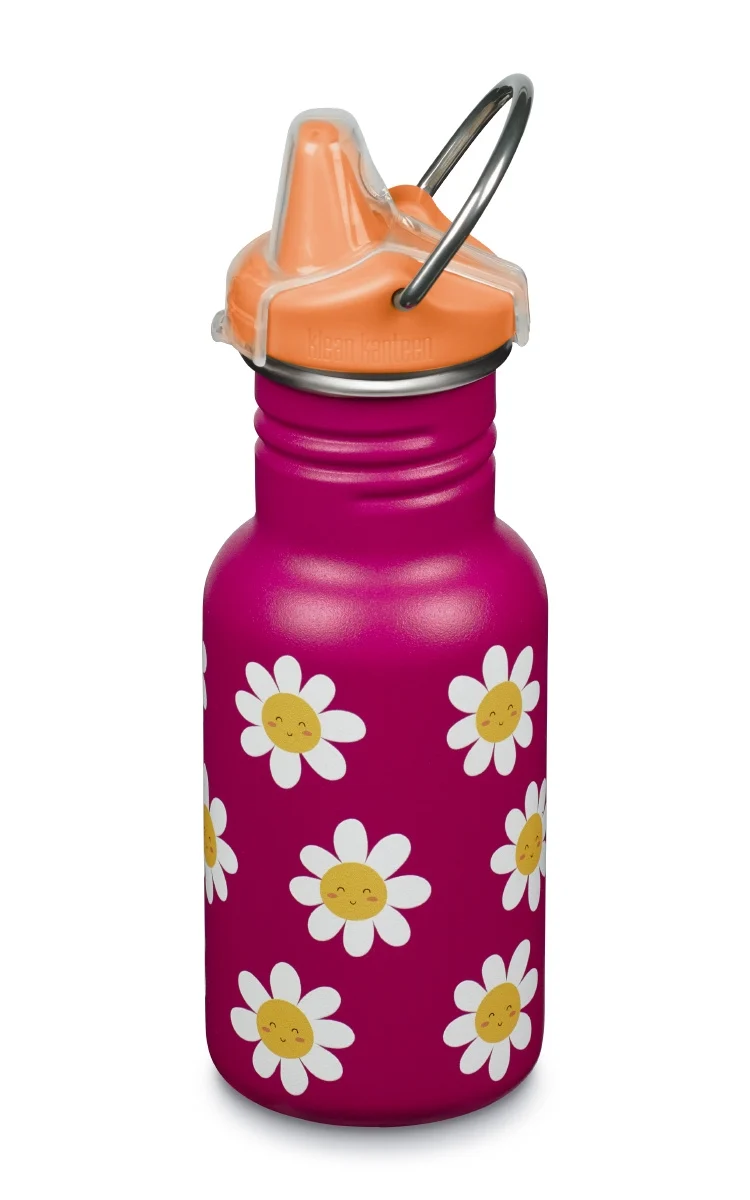 Klean Kanteen - narrow - 355 ml. - sippy cap - happy flowers