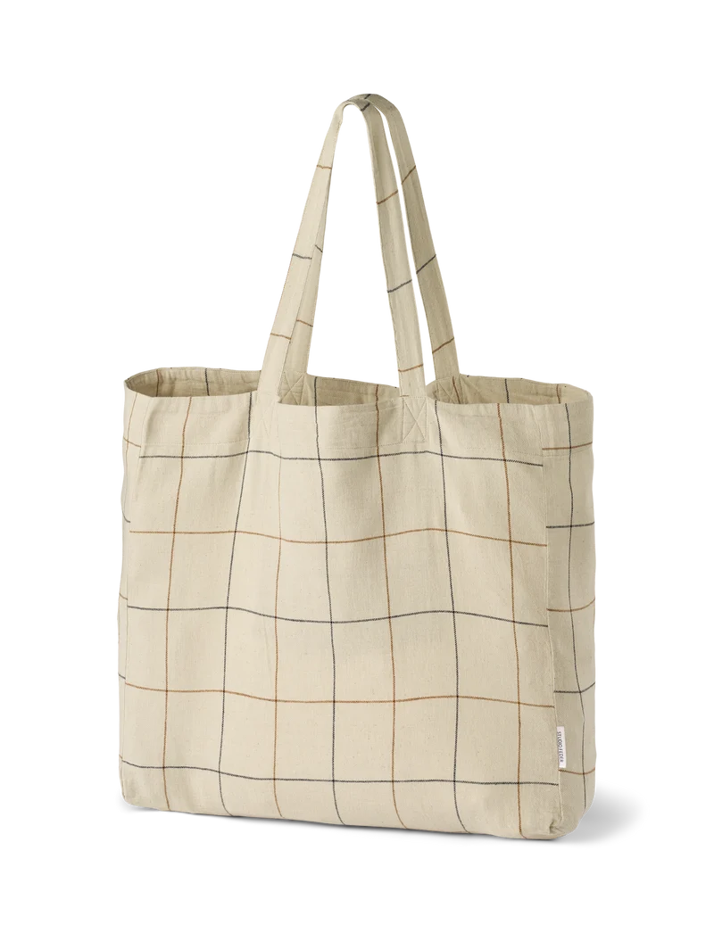 Studio Feder - stor taske - shopping bag - Sunday Check