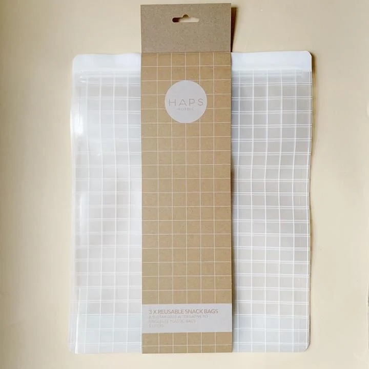 Haps Nordic - snack bag - 3 pak - 5000 ml. - check