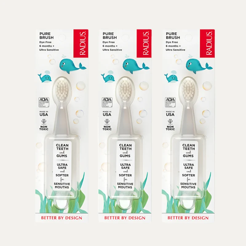 Pure Brush Ultra Soft BPA Free (Pack of 3)