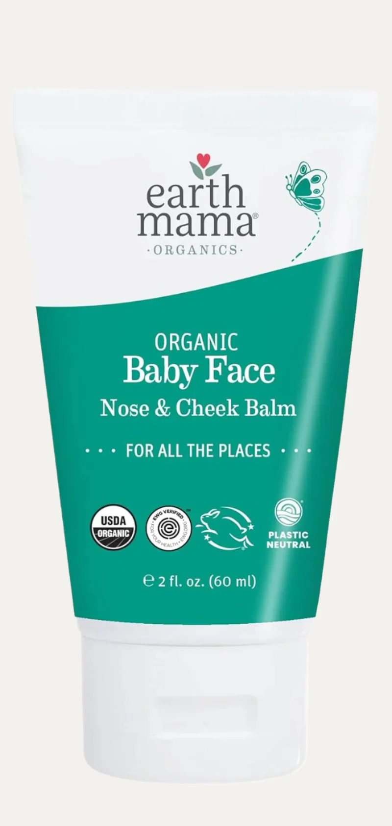 Organic Baby Face Nose & Cheek Balm | (2-Fluid Ounce)