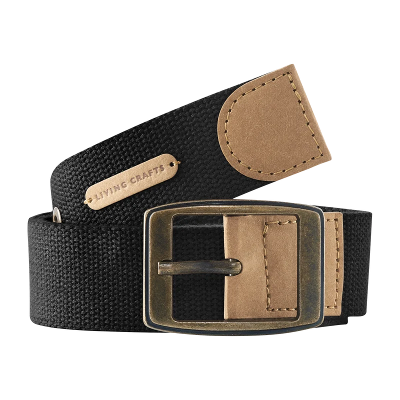 Living Crafts - unisex bælte - sort