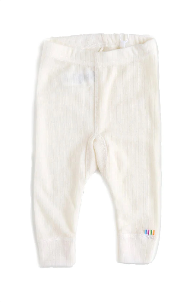 Wool Baby Leggings - Nature White